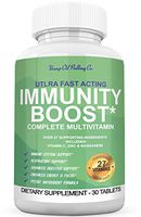 Immune Support Immunity System Booster with Echinacea Supplement, Vitamin C, Manganese & Zinc - Better Than Elderberry - Healthy Stress Response, Healthy Respiratory System & Immune Defense