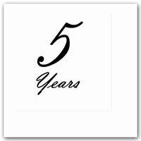 5 Years Classy Black Luncheon Napkin (16 CT) by Partypro