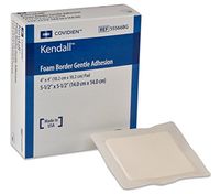 Covidien Border Foam 5.5" x 5.5" (4" x 4" pad) Gentle Adhesion Dressing (#55566BG, Sold by Box of 10)