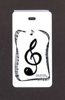 Music Treasures Co. G Clef Luggage Tag Pack of 3