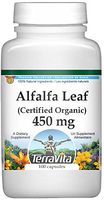 Alfalfa Leaf (Certified Organic) - 450 mg (100 Capsules, ZIN: 517563) - 3 Pack