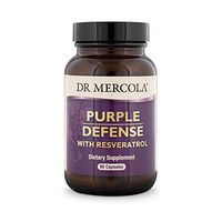 Dr. Mercola, Purple Defense with Resveratrol, 90 Servings (90 Capsules), Supports Memory and Concentration, Supports Immune System Health, Non GMO, Soy-Free, Gluten Free