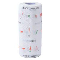 Bhealth Disposable Kitchen Tissue Water-absorbing Oil-absorbing Paper Towel Wet Dry Use Printed for Home