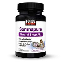 Somnapure Natural Sleep Aid with Melatonin, Valerian, and Chamomile, Non-Habit-Forming Sleeping Pill, Fall Asleep and Stay Asleep, Peak Life, 30 Count (Packaging May Vary)