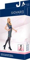 Sigvaris Truly Transparent Pantyhose 30-40mmHg Closed Toe Long Length, Small Long, Natural