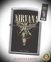 7200 Nirvana Street Chrome Finish Full Size Lighter with Flint Pack - Premium Lighter Fluid (Comes Unfilled) - Made in USA!