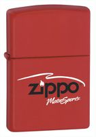 Zippo 304 Windproof Motorsports Red Matte Lighter