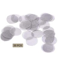 TMKEFFC Smoke Gun Filter Screens 50 PCS Set Metal 0.78 Inches for Portable Smoker Gun Smoking Infuser or Tobacco and Hookah Water Pipe