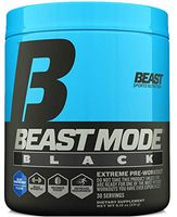 Beast Sports Nutrition – Beast Mode Black – Ultimate Workout Supplement – High Energy Production – Maximizes Strength & Muscle Gain –  Supports Healthy Testosterone Levels – Blue Raspberry 30 Servings