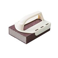ExhilaraZ Household Durable Carborundum Sponge Scrub Handle Grip Brush Kitchen Washing Cleaning Tool