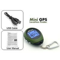 KSRplayer Mini Handheld GPS POI Outdoor Sport Travel Keychain Navigation Personal Pocket Tracker Built-in GPS Module Navigation GPS for Biking Hiking Wild Exploration