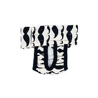 Barkertime Cat Diaper Made in USA - Mustache Washable Cat Diaper Pull-up, S for Spraying Cat, Piddling Cat, Incontinent Cat - Allows for Defecating Outside