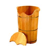 Foot Bath Tub,Foot Bath Barrel,Foot Bath,60cm High W Type Cedar with Lid Foot Bath Barrel