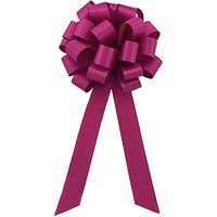 Hot Pink Fuchsia Pull Bows with Tails - 8" Wide, Set of 6, Valentine's Day, Breast Cancer Awareness Ribbon, Baby Shower, Gender Reveal, Christmas, School Dance, Fundraiser, Easter