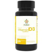 Vitamin D3 10,000 IU Softgels - Increased Immune Support, Healthy Muscle Function and Healthy Teeth & Bones (220 Softgels)