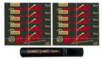 Herb Airtight Tube Pocket Protector with Raw Black Natural Rolling Papers 10 Count DC Crafts Nation- Tiki Man