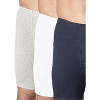 3-Pack Men's Navy Regular Absorbency Washable Reusable Incontinence Boxer Briefs XL (Waist 42-44)