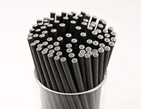 Footprint Cocktail Paper Straws - Jumbo 5.75" (500ct) Unwrapped Black - Biodegradable, Premium Eco-Friendly Paper Straws in Bulk for Restaurants, Juices, Smoothies