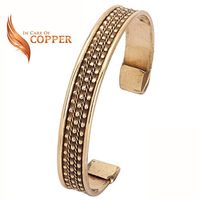 Copper Therapy 100% Pure Copper Magnetic Bracelet Arthritis Pain Relief, Treatment Healing for Men and Women