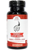 Horny Goat Weed - Premium Formula Extract for Men & Women - Natural Herbs - Energy Booster - Maca Root, Tribulus, L Arginine, Ginseng, Tongkat - Energy, Stamina & Performance - 60 Dosage Capsules