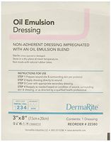 Dermarite Industries Oil Emulsion Non Adherent Dressing, 3"x8, 24 Count