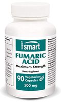 Supersmart - Fumaric Acid 500 mg - Found Naturally in The Skin, This Ingredient is Used in The Nutritional Treatment of Psoriasis - Non-GMO - 90 Vegetarian Capsules.