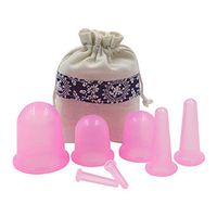 Rose-only Cupping Therapy Set, 7pcs Anti Cellulite Body and Facial Vacuum Suction Cups for Adult Home Use, Silicone Cellulite Massage Cups