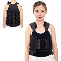 JIN Cryogenic Plate Breathable Moldable Scoliosis Posture Corrector Adjustable Lumbar Spine Orthosis for Spine Lumbar Compression Fracture Rehabilitation Brace,XL