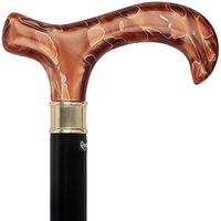 Extra Long, Super Strong Derby Walking Cane (Brown-blkbeech)