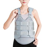 Thoracic And Lumbar Support Brace With Removable Contouring Plate, Adjustable, Grade Lumbar Belt For Pain Relief And Injury Prevention (Size Customizable),S