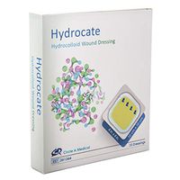 Hydrocate – Hydrocolloid Wound Dressing Sterile, 4” x 4” (Box of 10) (4" x 4")