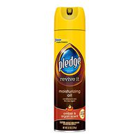 Pledge Moisturizing Oil Spray, Amber & Argan Scent - Nourishes, Protects and Revitalizes Furniture (1 Aerosol Spray), 9.7 oz