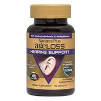 NaturesPlus AgeLoss Hearing Support - 90 Vegetarian Capsules - Promotes Healthy Auditory Function, Antioxidant, Anti-Inflammatory & Anti-Aging - Gluten-Free - 30 Servings