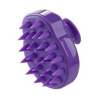 TUU Hair Scalp Brush for Deep Cleansing and Dandruff Control, Silica gel Scalp Massage Brush Shampoo Brush for All Hair Types (Purple)