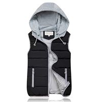 Women's Winter Warm Vest,Ladies Hoodies Zipper Pockets Drawstring Sleeveless Coats Jacket