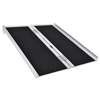 3FT Portable Aluminum Wheelchair Ramp w/Handle & Lid with Ebook