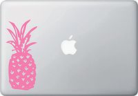 Yadda-Yadda Design Co. Pineapple - Vinyl Laptop or MacBook Decal (3" w x 6.5" h) (Pink)