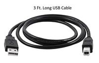 USB Cable For Audio-Technica AT2020USB, ATR2500, Condenser USB Microphone. 3 Ft. long. (From Magik Wagon)