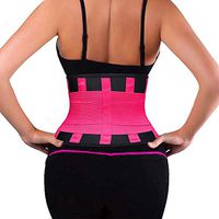Waist Trainer Belt for Women & Men, Waist Trimmer Sweat Band - Neoprene Sports Girdle Belt for Weight Loss, Body Shaper, Workout Slimming, Low Back and Lumbar Support with Sauna Suit Effect (Red, L)