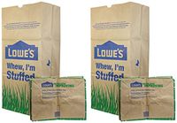 LQTZE 30 Gallon Heavy Duty Brown Paper Lawn and Refuse Bags for Home and Garden (10 Count) 2 Pack