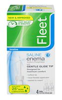 Fleet Laxative Saline Enema, Fast Constipation Relief in Minutes, 18 Fl Oz, Pack of 6
