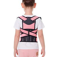 Back correction belt ZHAOSHUNLI Children's Spine Correction Anti-Humpback Temperament Protection Vision (Color : Pink, Size : M)