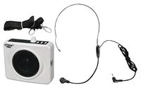 PYLE-PRO PWMA60UW 50 Watts Portable USB Waist-Band PA System with Headset Microphone, Rechargeable Batteries (Color White)