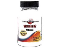 Vitamin K2 100mcg * 200 Capsules 100% Natural - by EarhNaturalSupplements