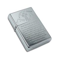 Gifts Infinity® Boondocks Saints Prayer Matt Black Finish Wind Proof Oil Lighter #2 (Chrome #2)