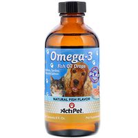 Actipet Omega-3, Natural Fish Flavor, 8 fl oz