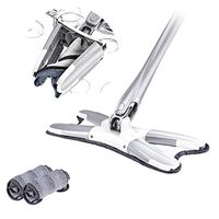Fineday Floor Mop, Microfiber Floor Mop Congis X-Type with 3pcs Cloth Replace Hand-Free Extrusion, Cleaning Supplies White, Easter Products Onsale