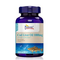 Esmond Natural: Cod Liver Oil (Omega-3, Maintain Health, Regulate Physical Function), Made in USA, FDA Facility, GMP, Natural Products Assn Certified-1000mg, 60 Softgels