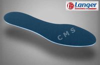 Langer PPT Flat Comfort Insoles with Ultralux® Topcover Full Length Men's Size 7-8