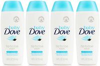 Baby Dove Tip to Toe Wash, Rich Moisture, Travel Size, 1.8 Ounce (Pack of 4)